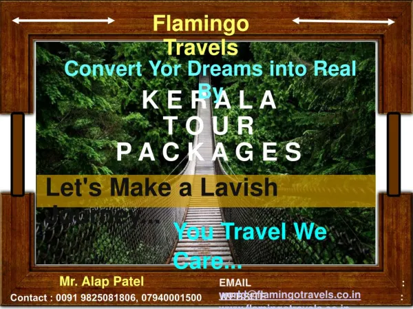 Convert Your Dreams Into Real By Visit Kerala Trip | Flamingo Travels