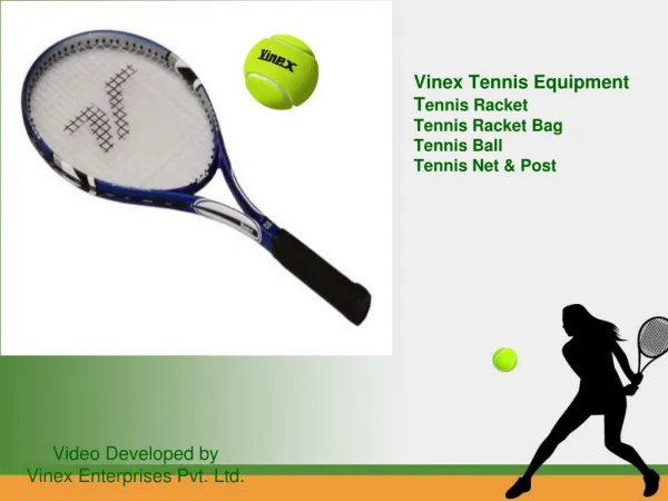 Tennis Equipment : Racket, Balls, Nets, Posts and Bags