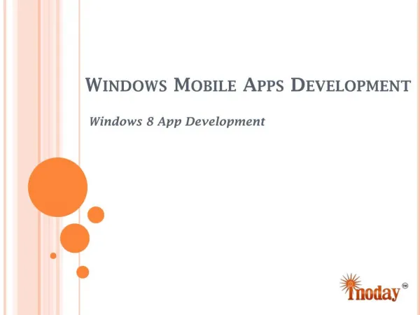 Windows 8 App Development Services