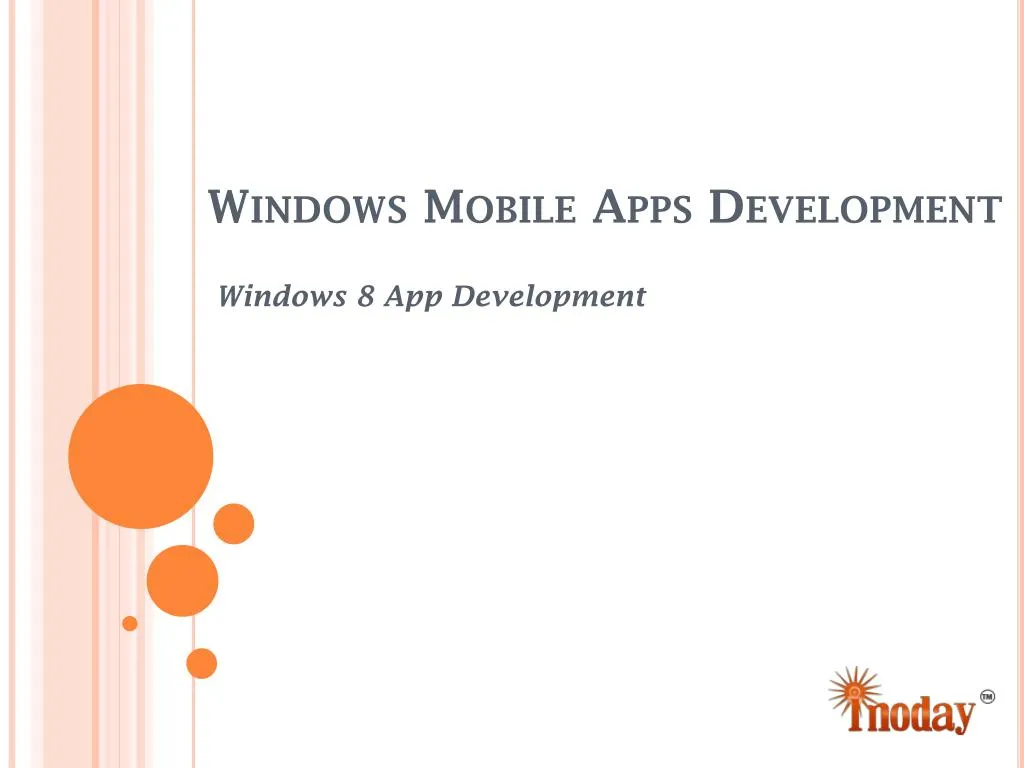 windows mobile apps development