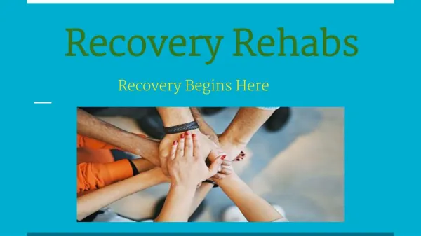 Recovery Rehabs - A Drug Rehab Center