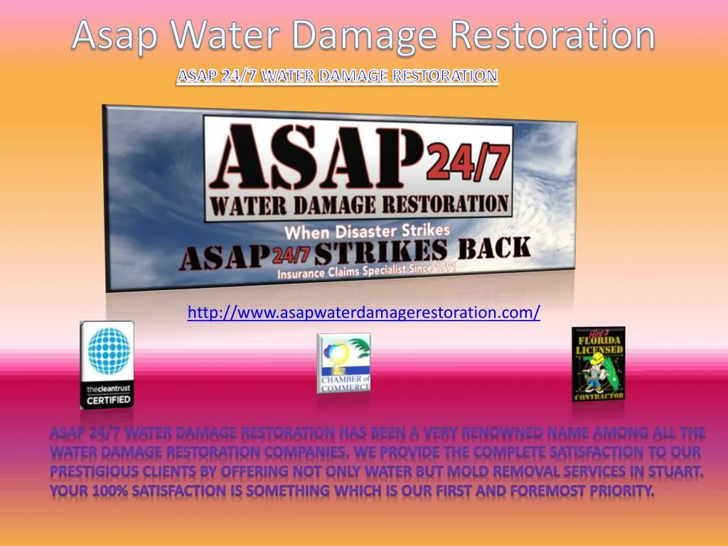 asap water damage restoration