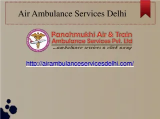 Experienced Air Ambulance Service Provider In Delhi