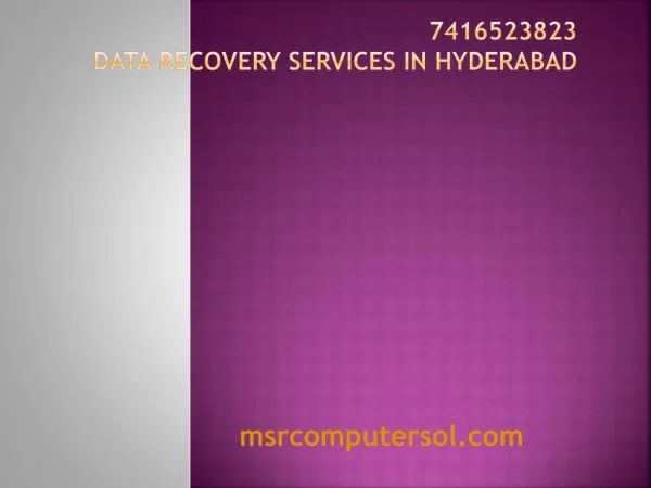 Data recovey services in Hyderabad at doorstep