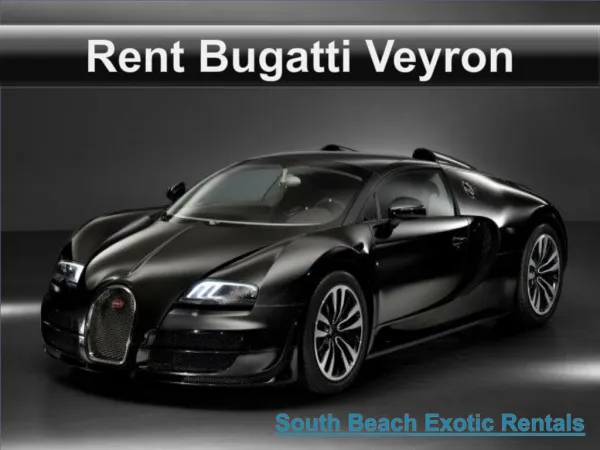 Bugatti Veyron Car for Rent in SBER
