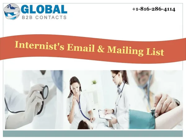 Internist's Email & Mailing List