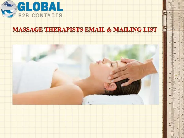 Massage therapists Email & Mailing List