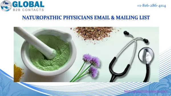 Naturopathic physicians Email & Mailing List