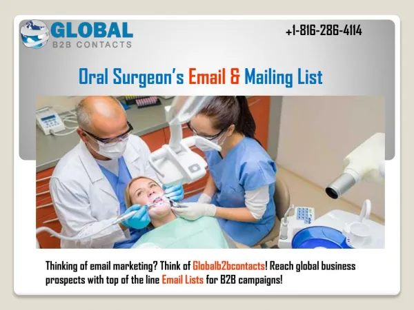 Oral surgeon’s Email & Mailing List