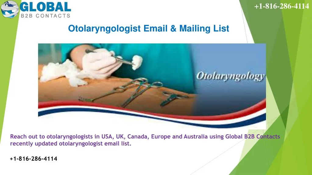 otolaryngologist email mailing list