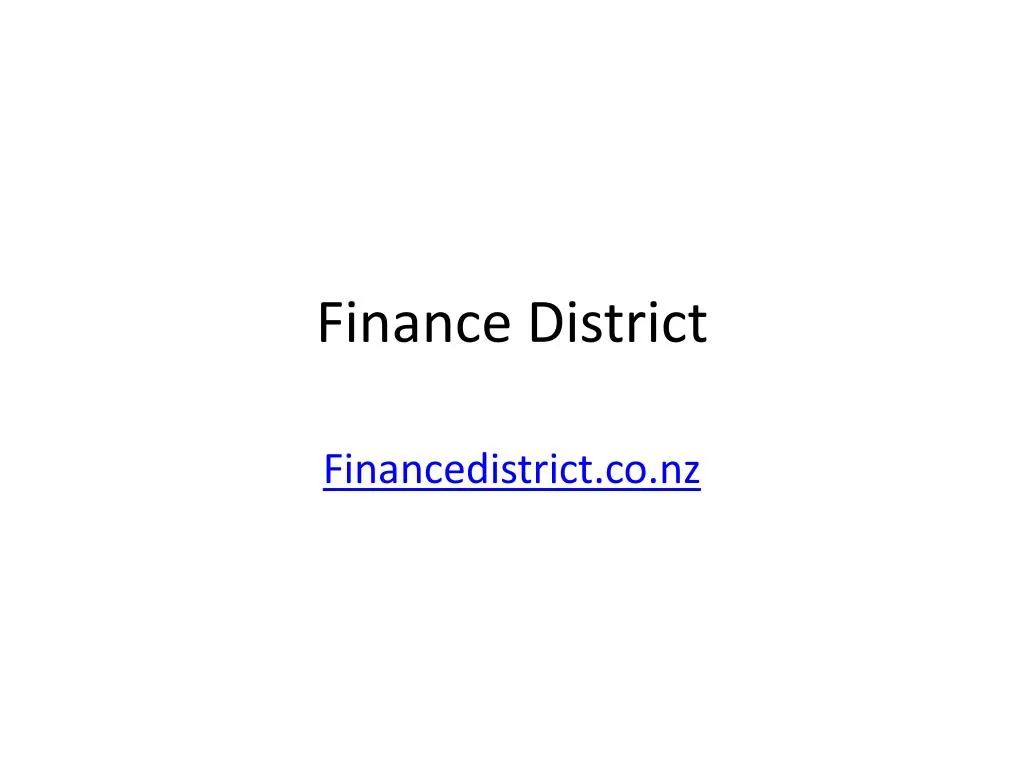 finance district
