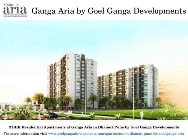 Residential Projects at Goel Ganga Aria in Dhanori Pune for Sale