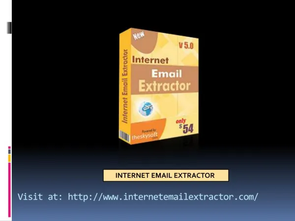 How to use Internet email extractor tool