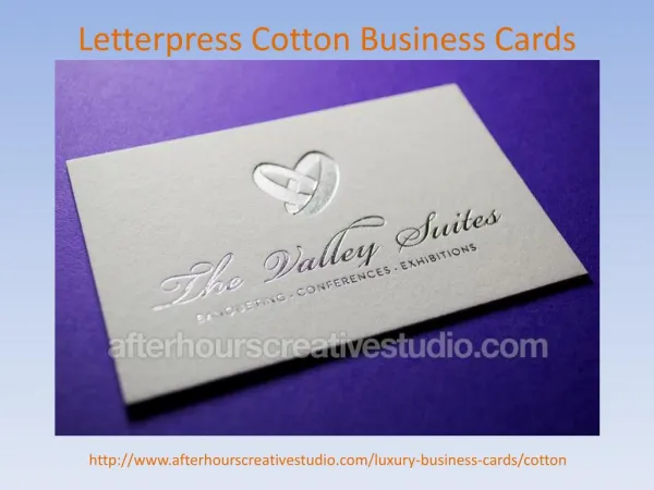 Affordable Letterpress Cotton Business Cards order online