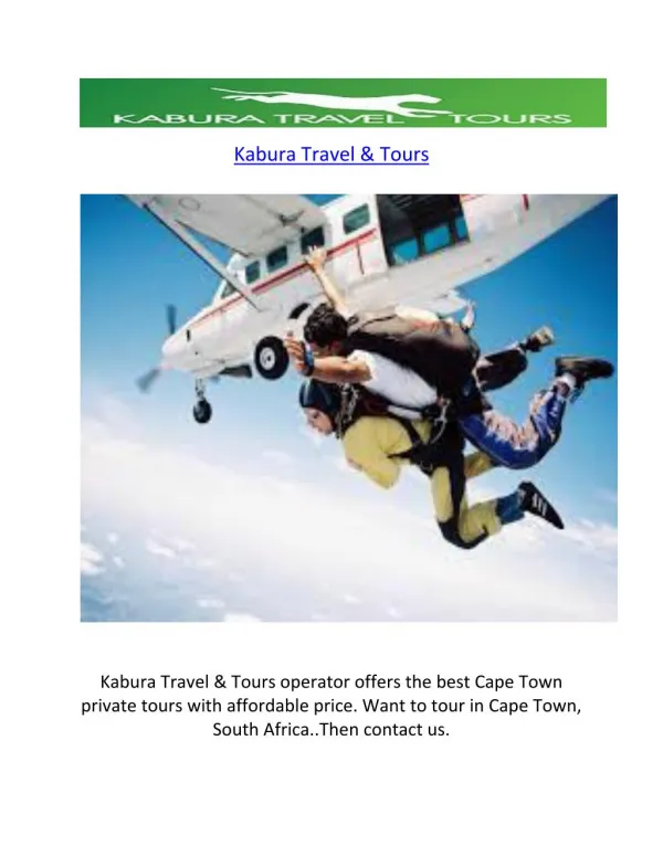 Day Tours in Cape Town