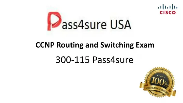 CCNP Routing and Switching 300-115 Pass4sure Exam Question