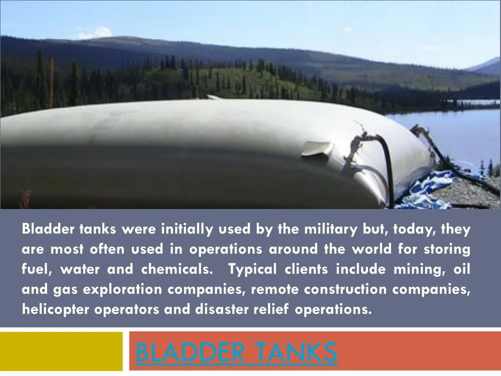 bladder tanks