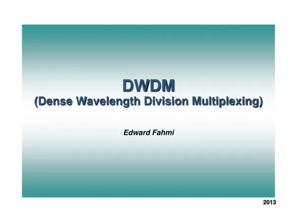 DWDM Presentation
