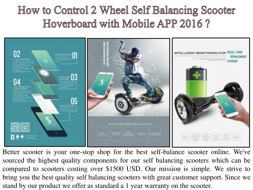 how to control 2 wheel self balancing scooter hoverboard with mobile app 2016