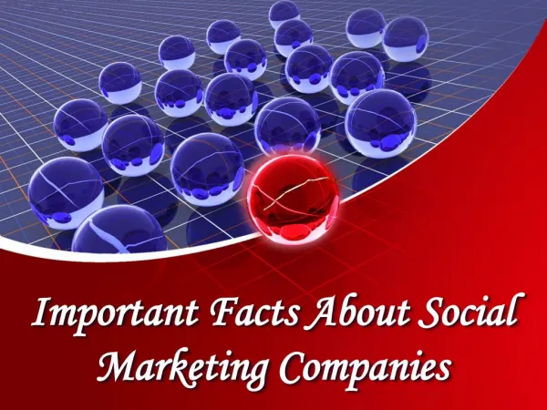 Important Facts About Social Marketing Companies