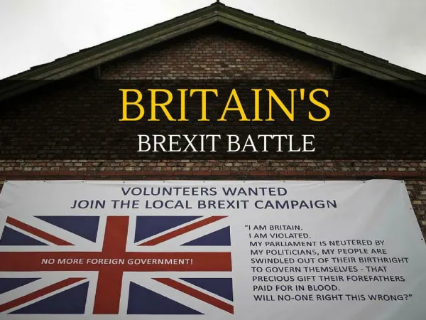 Britain's Brexit battle
