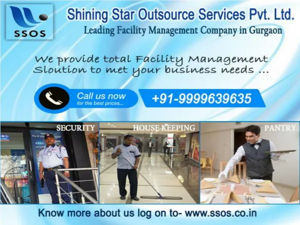 Affordable facility management services in gurgaon by SSOS