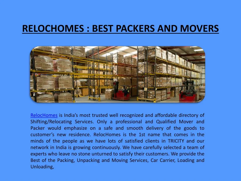 relochomes best packers and movers