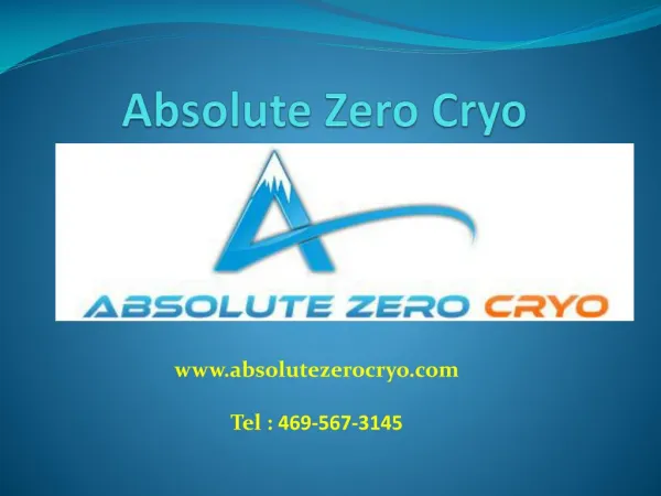 Cryotherapy Dallas - Absolute Zero Cryo