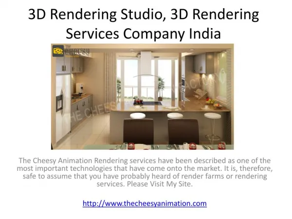 3D Rendering Studio, 3D Rendering Services Company India