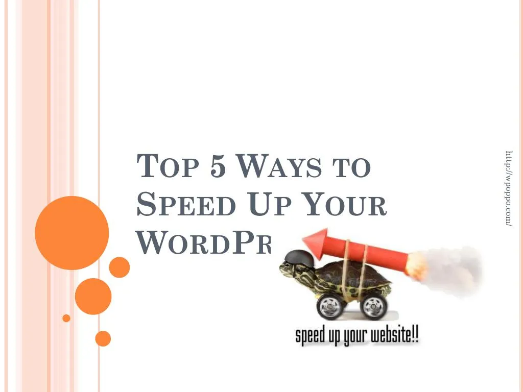 top 5 ways to speed up your wordpress website