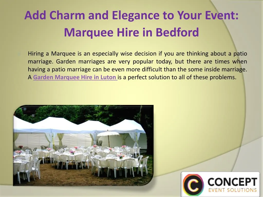 add charm and elegance to your event marquee hire in bedford