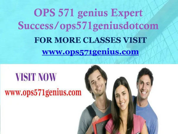 OPS 571 genius Expect Success/ops571geniusdotcom