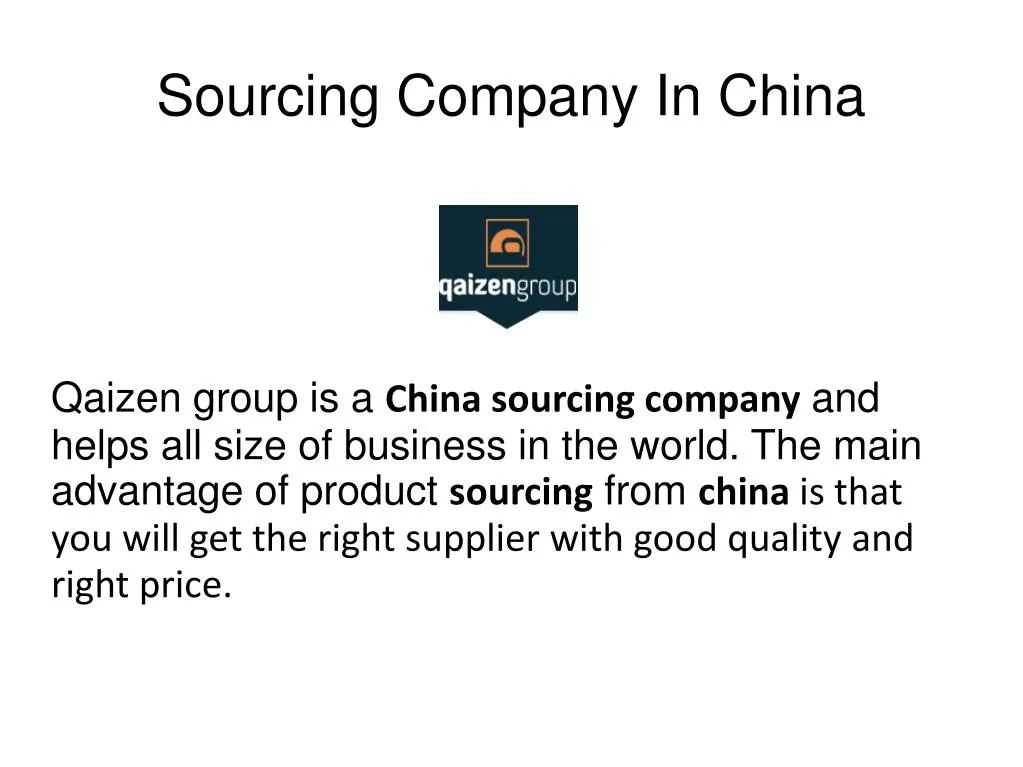 sourcing company in china