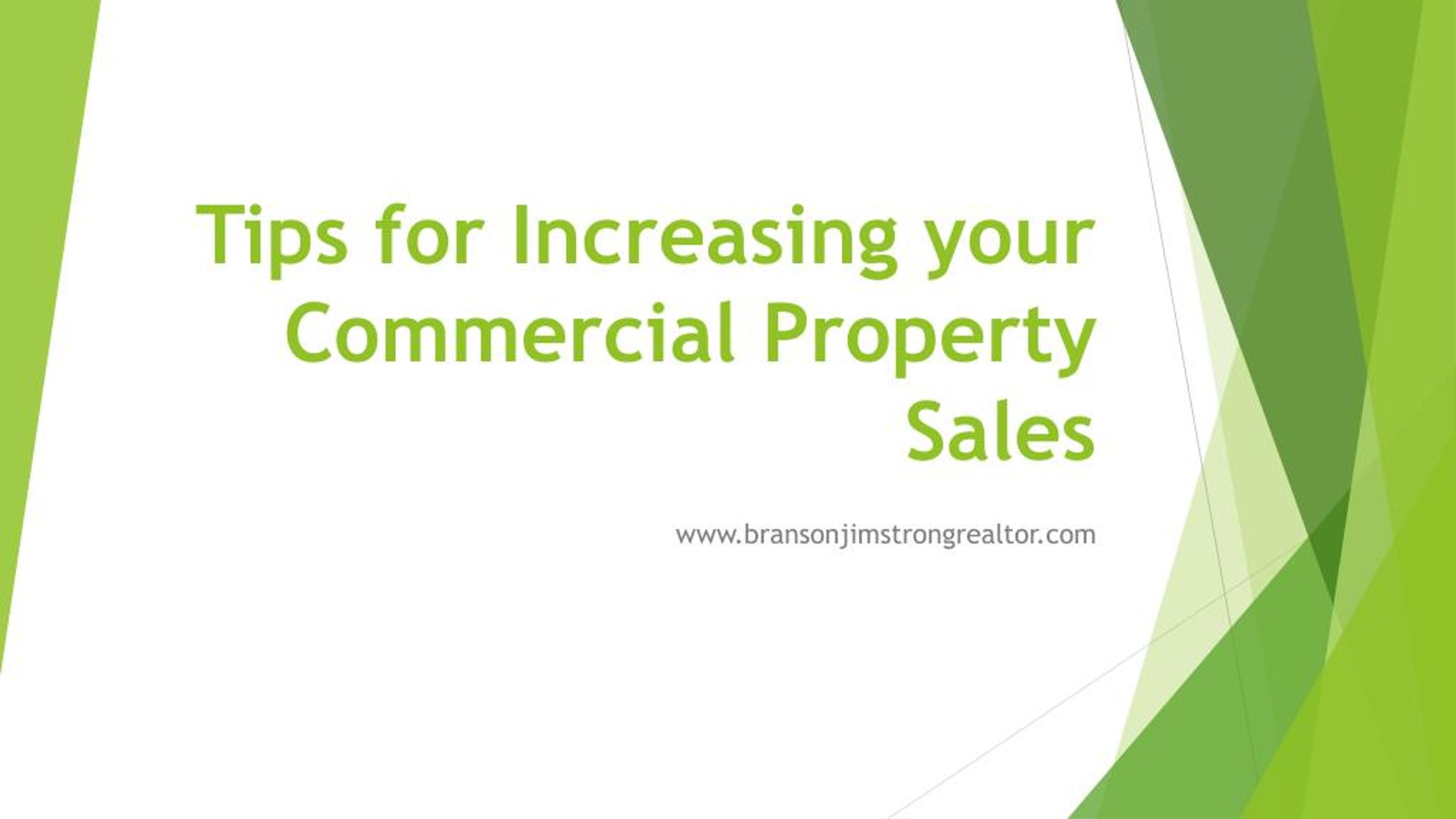 PPT - Tips for Increasing your Commercial Property Sales PowerPoint ...