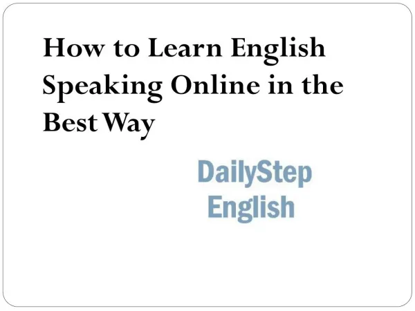 How to Learn English Speaking Online in the Best Way