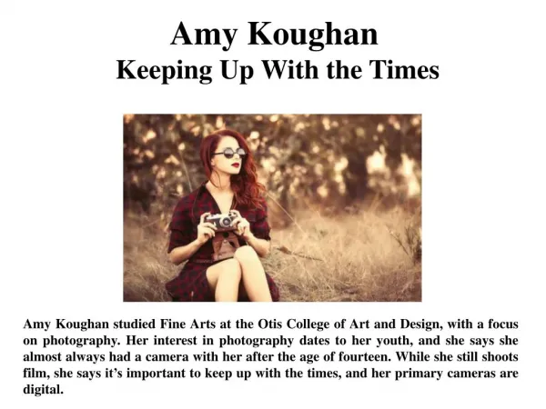 Amy Koughan Keeping Up With the Times