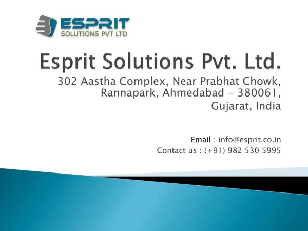 Mobile app development & Web development company India, Esprit.co.in