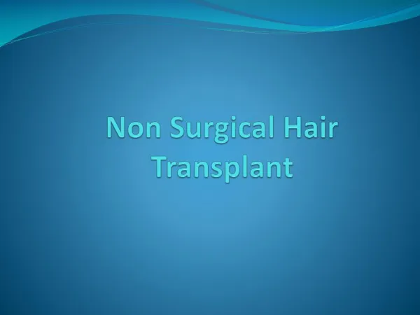 Best Non surgical hair transplant in Delhi