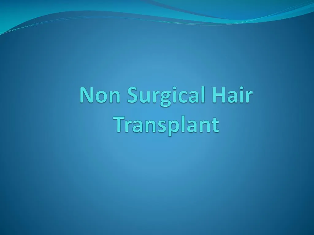 non surgical hair transplant