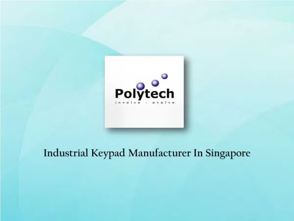Industrial Keypad Suppliers Singapore