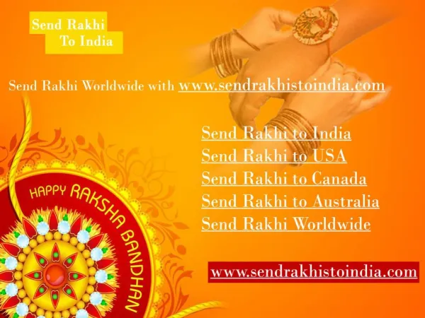 Send Rakhi to India
