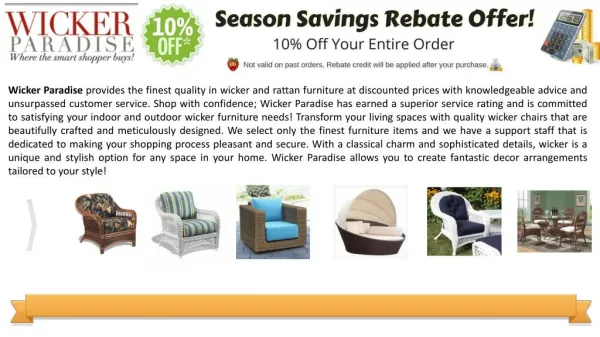 Wicker Paradise - Shop all Finest quality Wicker Furniture