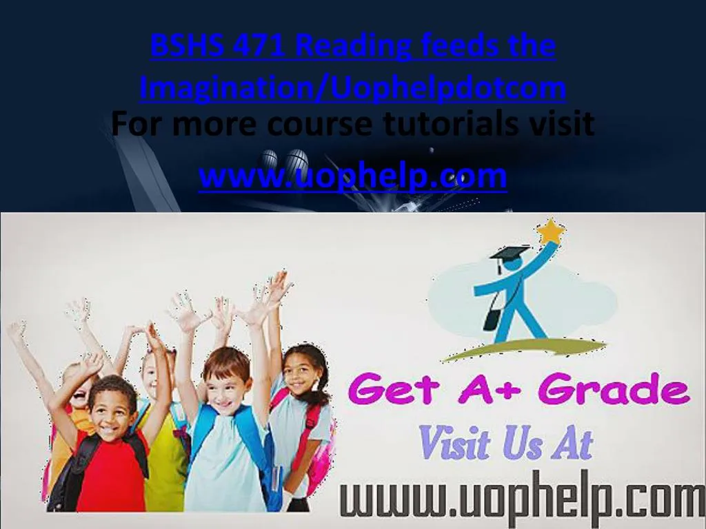 bshs 471 reading feeds the imagination uophelpdotcom