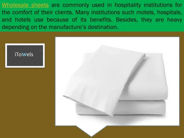 Wholesale Bed Sheets iTowels