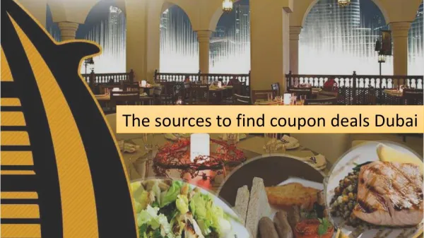 The sources to find coupon deals Dubai