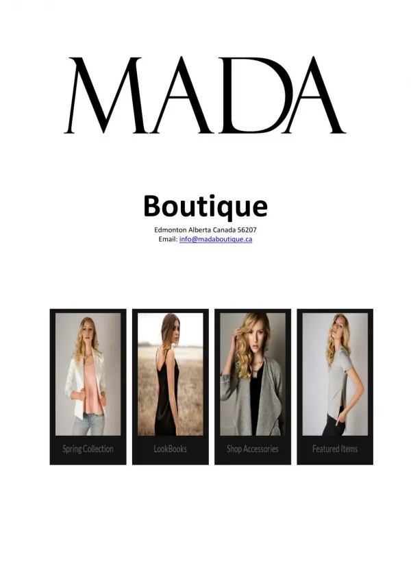 Want to do trendy online women’s clothing shopping – Visit Mada Boutique