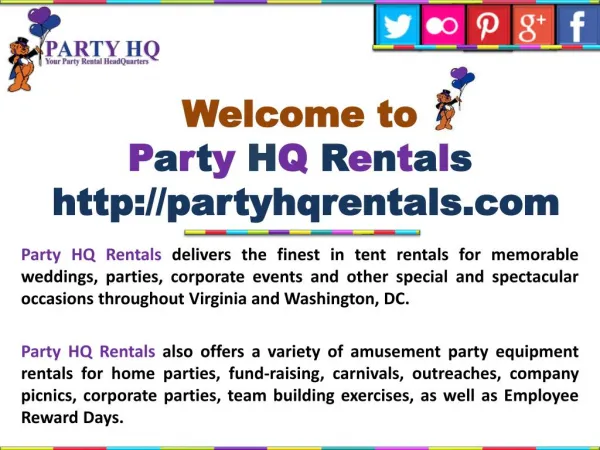 Party Rentals Richmond VA