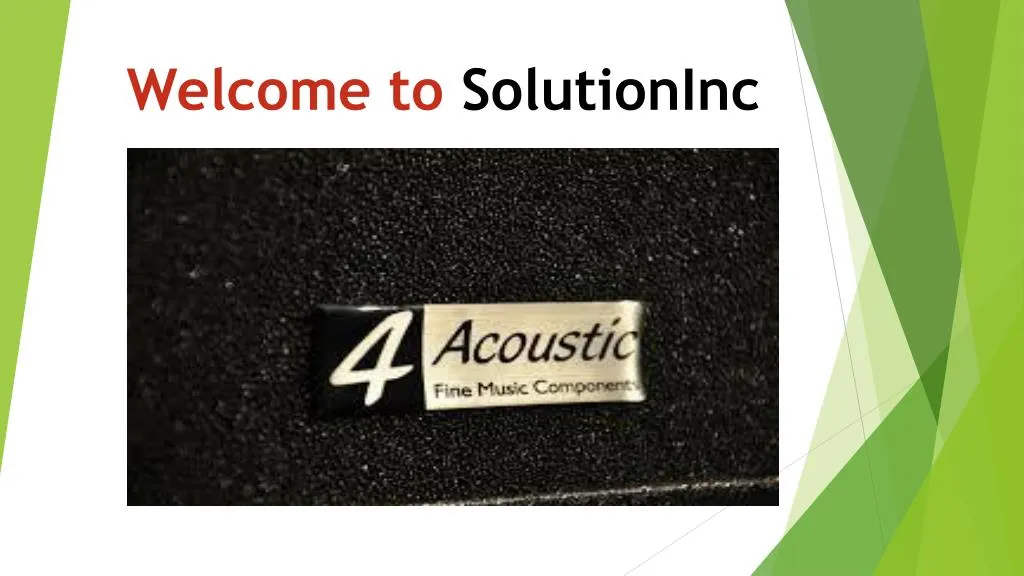welcome to solutioninc