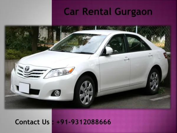 Car Rental Service Gurgaon