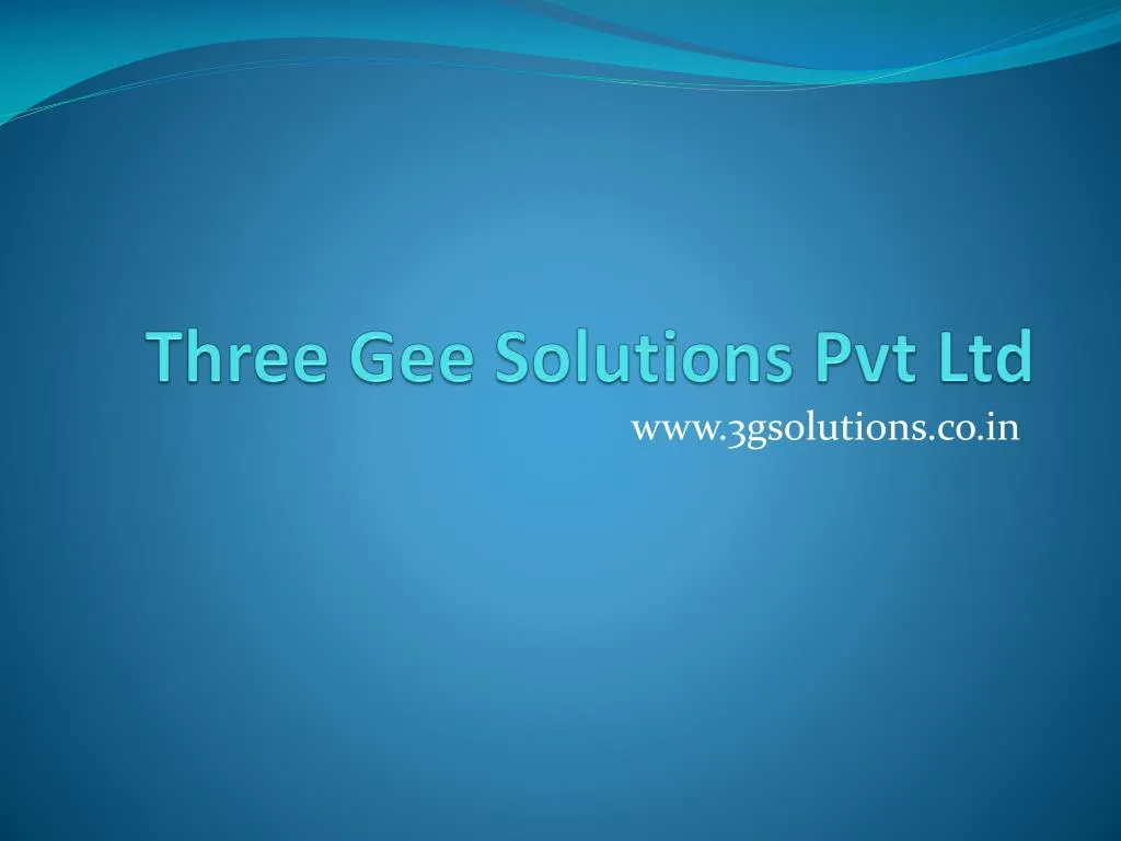 three gee solutions pvt ltd